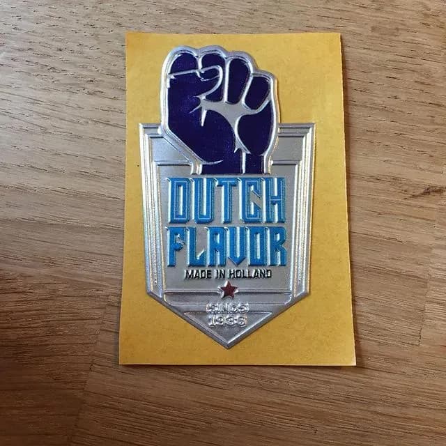 industriële naamplaatjes — metalen label voorbeeld